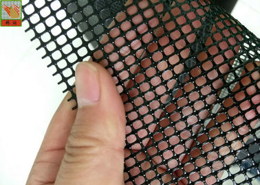 Pp. verdrängten Plastikschirm-Masche 1m weit, schwarze Polypropylen-Maschen-Filetarbeit